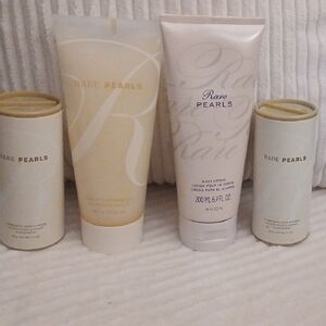 Avon Rare Pearls Moisturizing Set - Cream and White